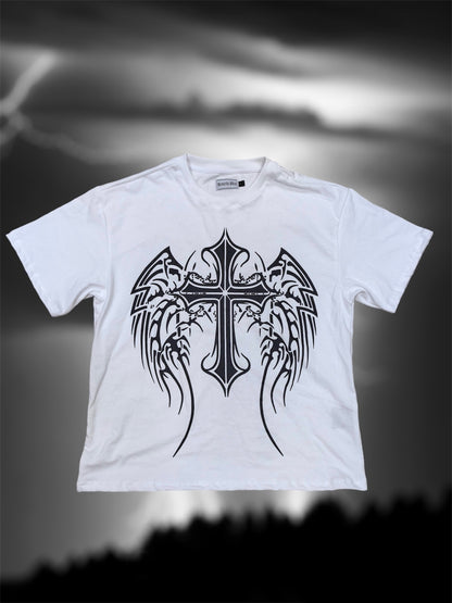 Cross Veil Tee (White)